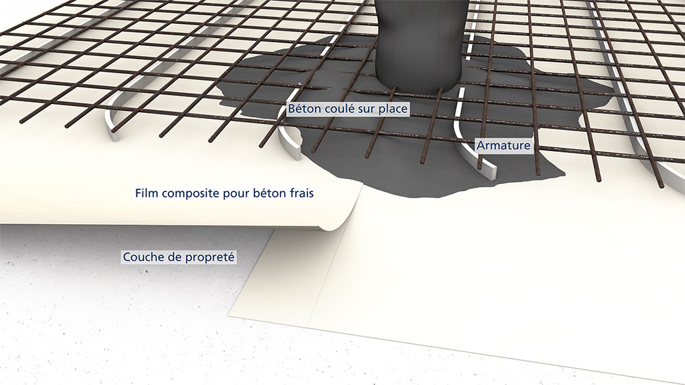 Structure Système Composite pour Béton Frais